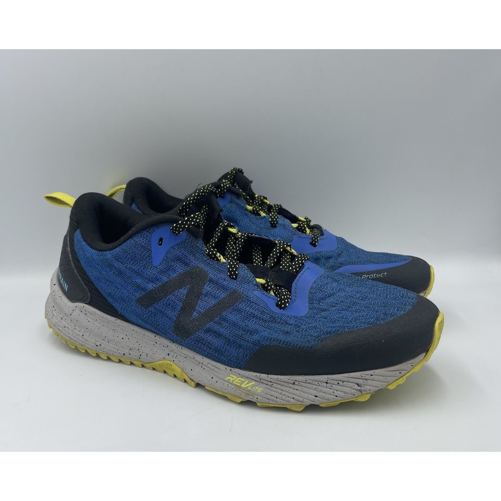 New Balance Sneakers Mens 8 FuelCore Nitrel v3 Trail Cobalt Blue Black Shoes